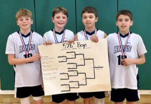 Eli (left) with some of his friends after winning a local 3 on 3 tournament